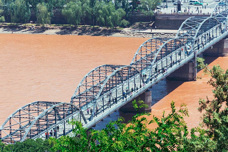 The Iron Bridge of Yellow River