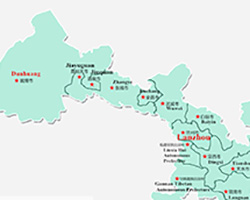 Gansu City Map