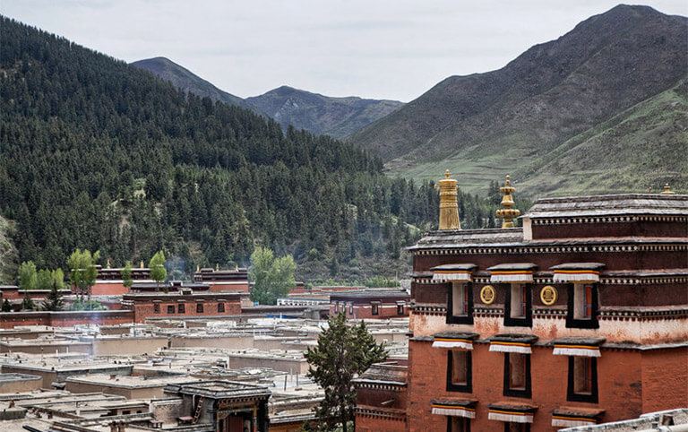 Labrang Monastery is one of the most influential Tibetan monasteries