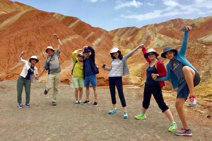 Zhangye Danxia Landform Geopark Map