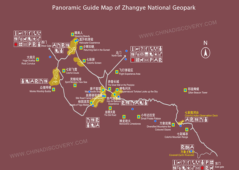 Zhangye Map