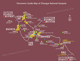 Zhangye Danxia Map