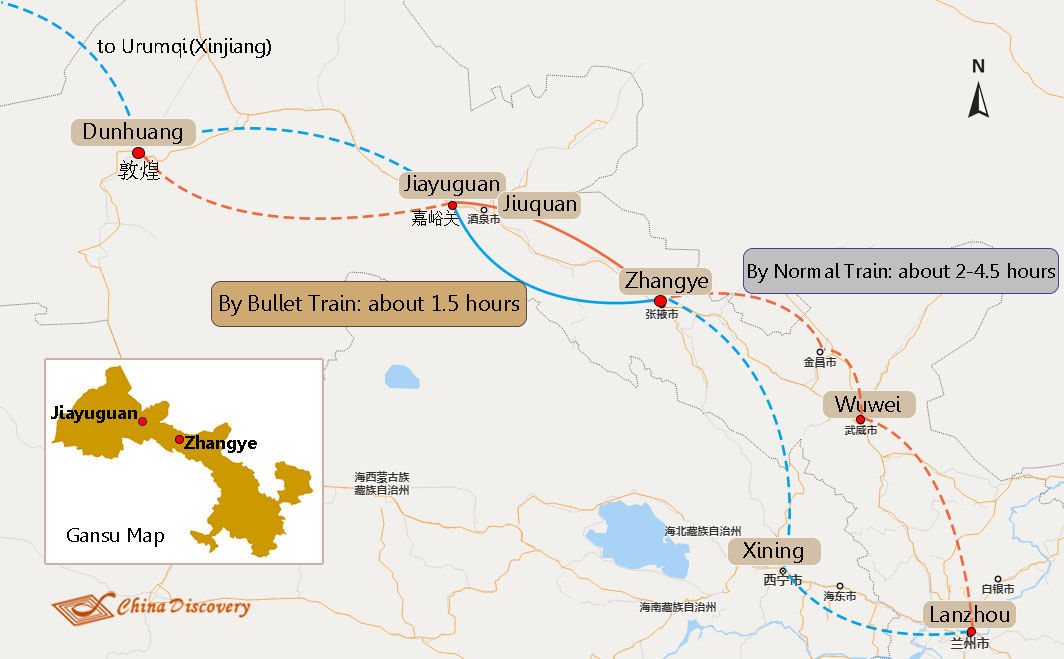 Zhangye to Jiayuguan Transportation