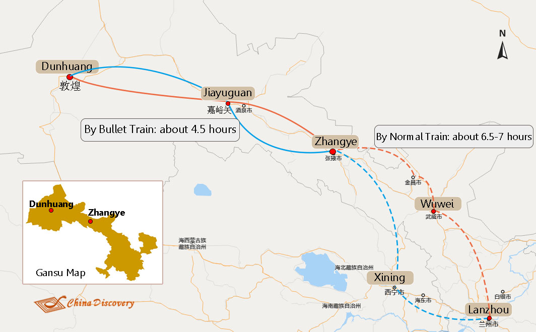 Zhangye to Dunhuang Transportation