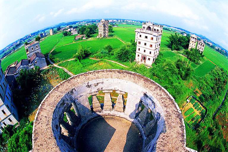 Panoramic View of Zili Village in Kaiping