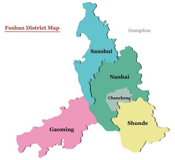 Foshan District Map
