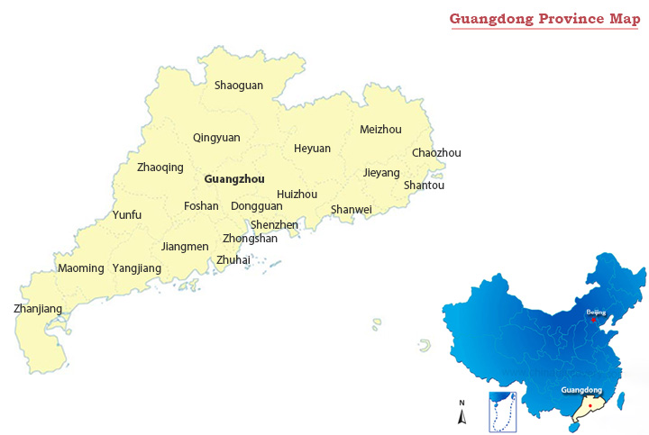 Guangdong Province Map