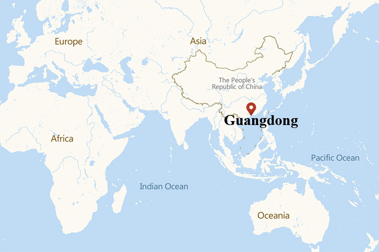 Guangdong World Map