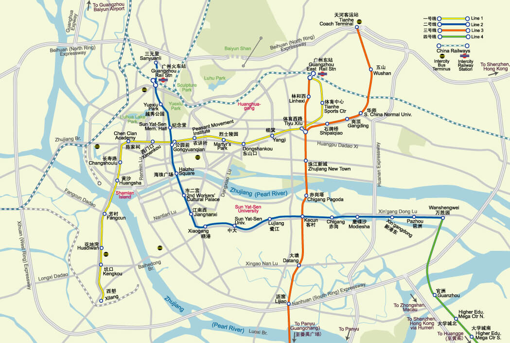 Guangzhou City Map