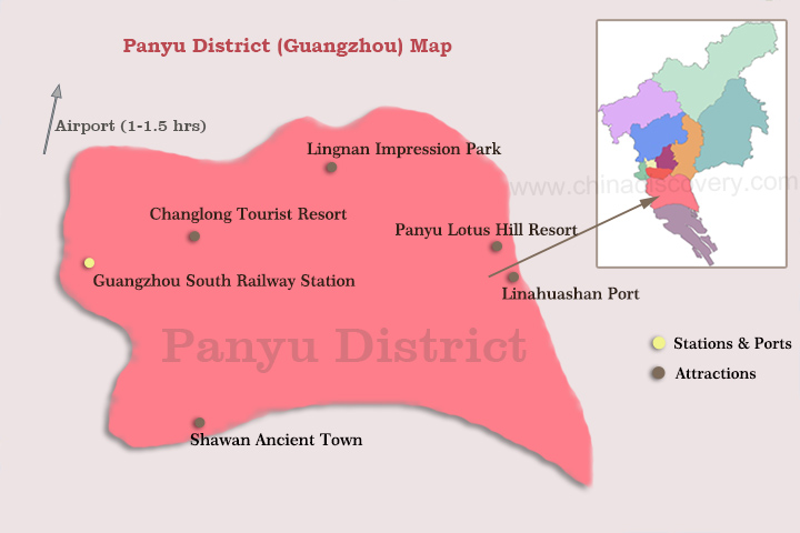 Yuexiu District Attractions Map