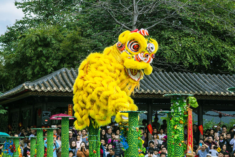 Foshan Ancestral Temple Lion Dance Foshan Ancestral Temple Lion Dance