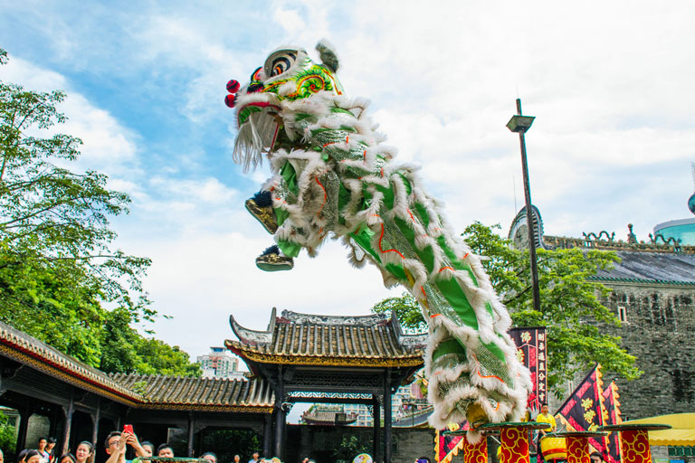 Foshan Ancestral Temple Lion Dance Performance