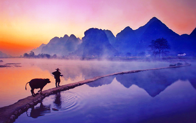 Li River Sunset Scene
