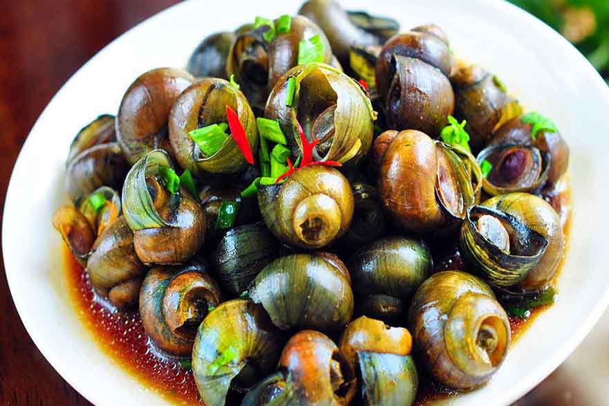Stuffed Li River Snails 