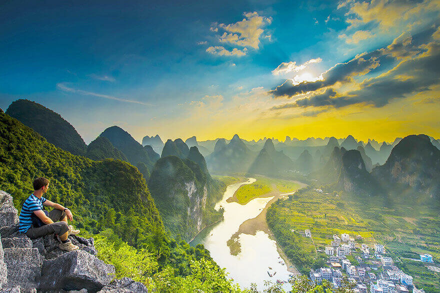 Laozhai Hill Near Xingping