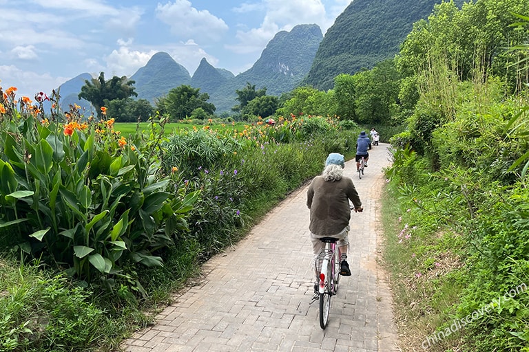 Cycling at Yangshuo Countryside