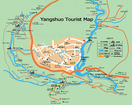 Yangshuo Maps