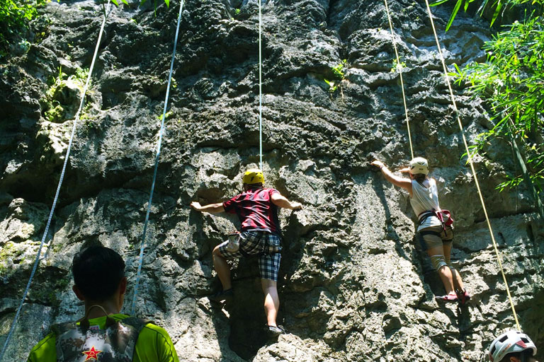 Swiss Cheese Mountain Climbing Yangshuo Climbing