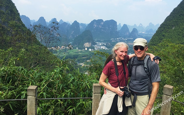 Panorama of Yangshuo Ten-mile Gallery Countryside