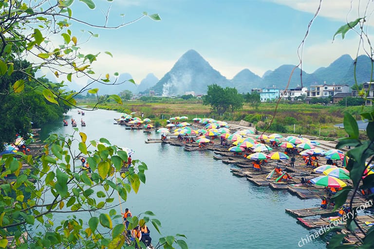 Bamboo Rafting Yangshuo - Yulong River Bamboo Rafting