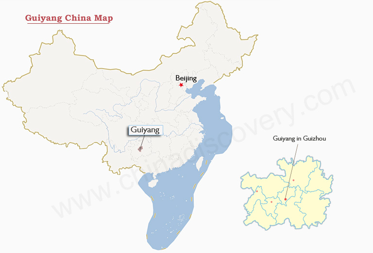 Guiyang China Map