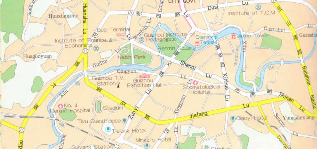 Guiyang City Map