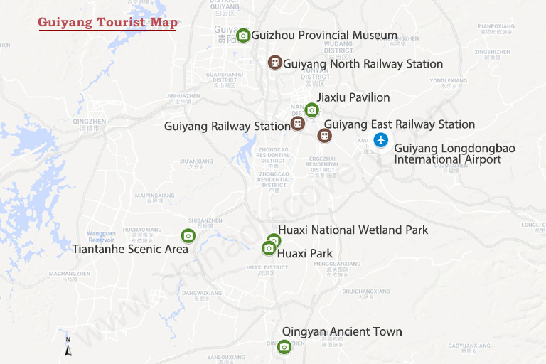 Guiyang Tourist Map