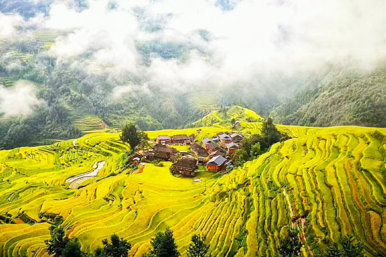 Guizhou Attractions - Jiabang Rice Terraces