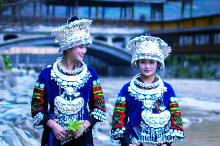 Miao Girls' Performance at Xijiang Miao Village