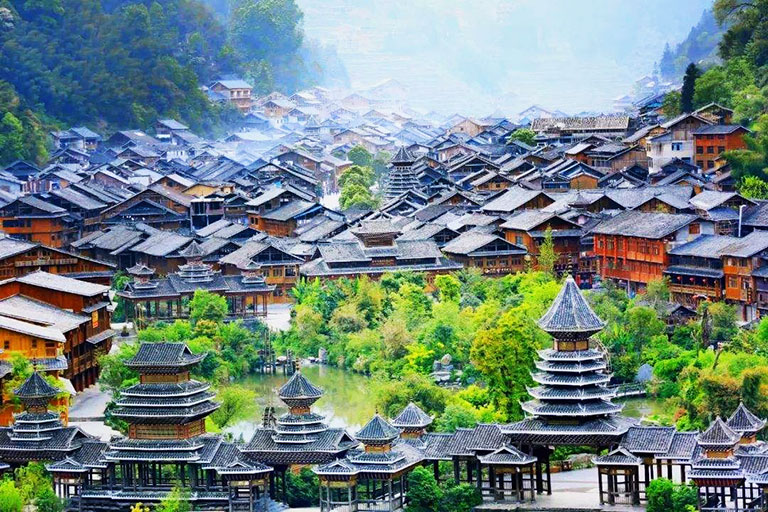 Zhaoxing Dong Village in Liping County, Guizhou