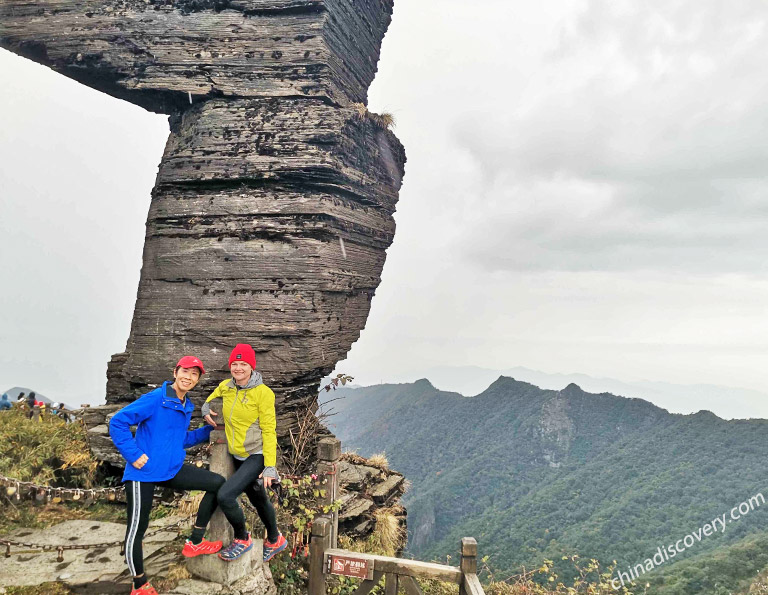 Bizarre Fanjingshan Mushroom Stone - Jessica's Group from Malaysia