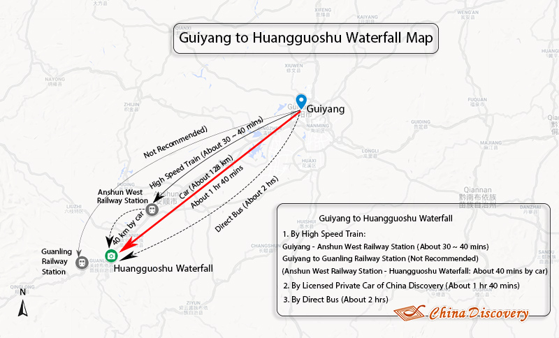 Guiyang to Huangguoshu Waterfall
