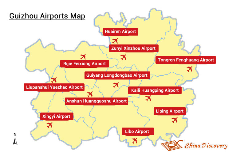 Guiyang Airports Map
