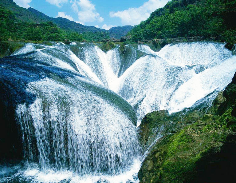 Waterfall of Silver Chain Dropping to the Pool