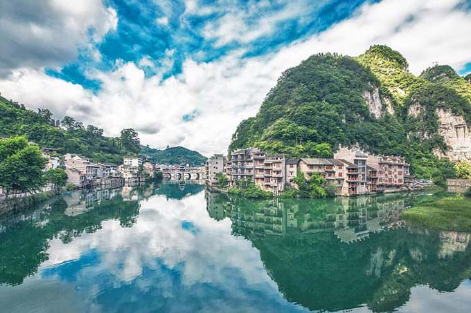 Zhenyuan Ancient Town Guizhou Winter