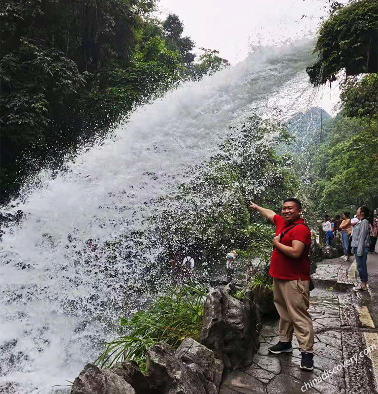 Broken Bridge Waterfall Xiaoqikong