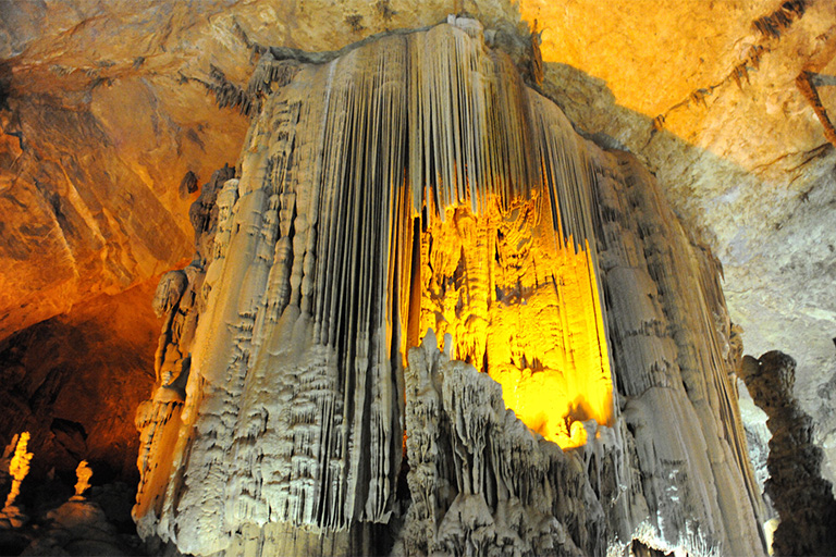 Stone Waterfall in Zhijin Cave Zhijin Cave