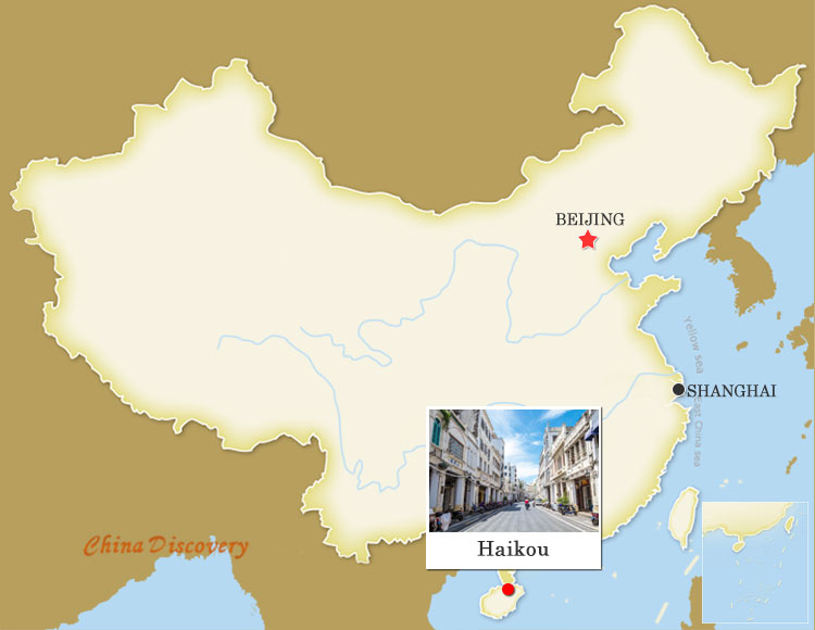 Haikou China Map