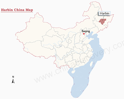 Harbin China Map