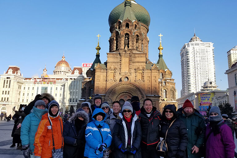 Wendy's clients visited St. Sophia Church in Harbin in 2018