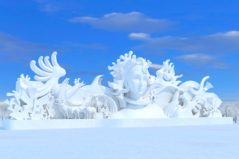 Snow Sculpture Art Exposition