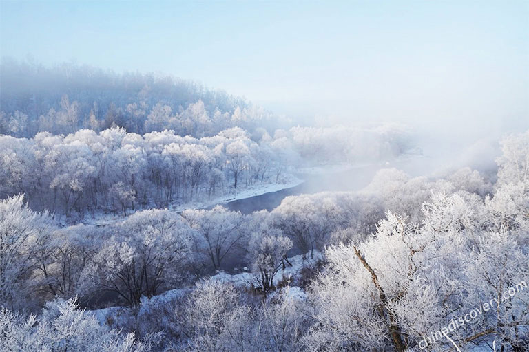 Songhua River Ice Rime Songhua River Ice Rime