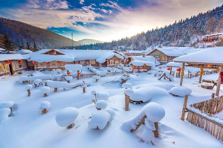 China Snow Town