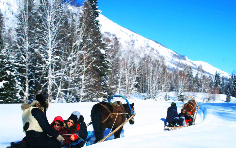 Yabuli Ski Resort Horse Sledge