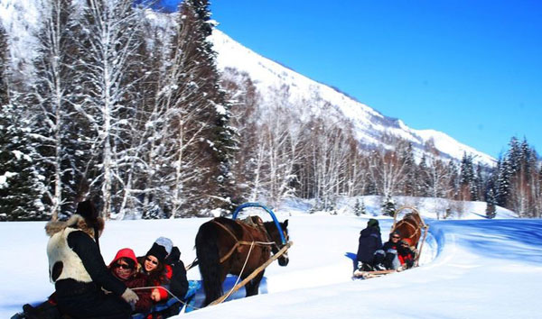 Yabuli Ski Resort - Horse Sledge