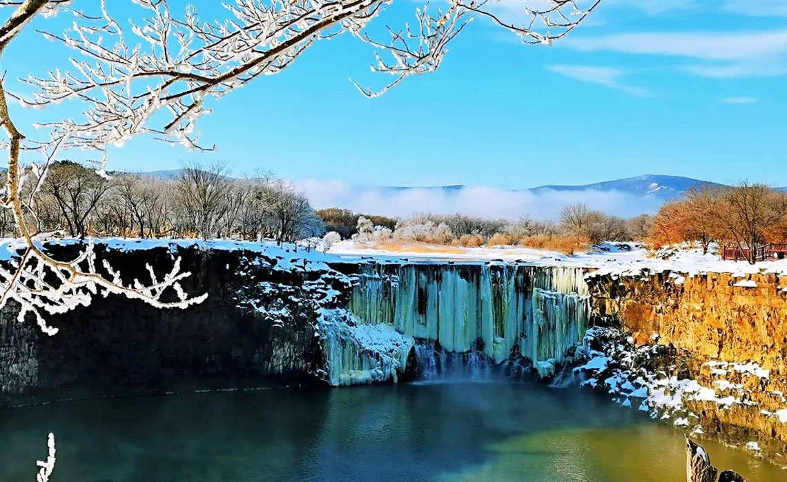 Dense forest and rushing river, Diaoshui Lake, Jingpo Lake National Geopark, Mudanjiang, Heilongjiang Province, China Stock Photo - Alamy