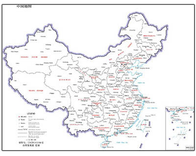 Henan China Map