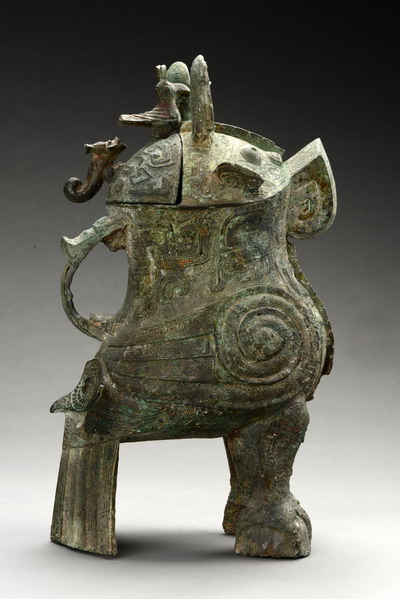 Owl-shaped bronze Zun, Wine container Henan Museum