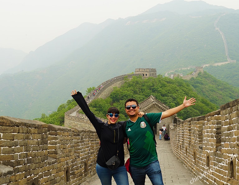 Joel's family visited Mutianyu Great Wall with China Discovery