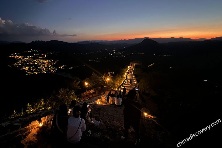 Simatai Great Wall Night View